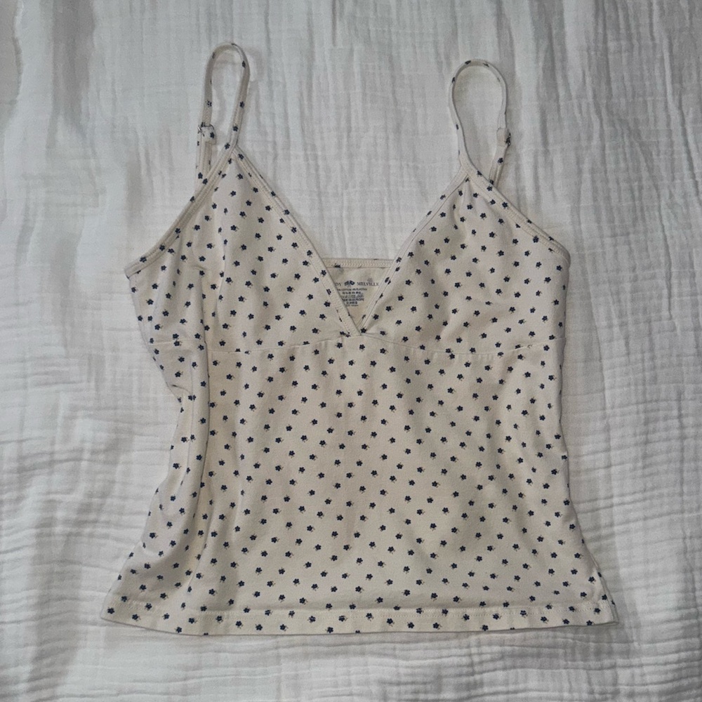 Brandy Melville blue floral tank